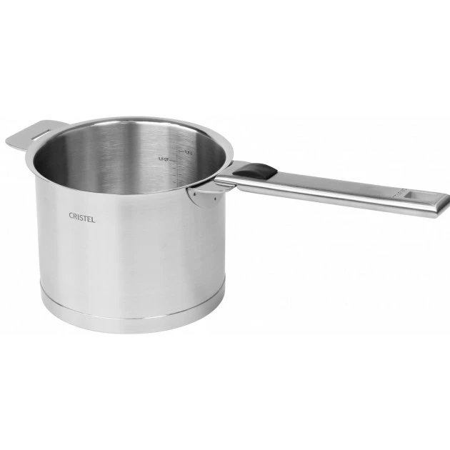Casserole Haute Graduée Ø 14 cm Strate Amovible Inox Cristel 3 Casserole Haute Graduée Ø 14 cm Strate Amovible Inox Cristel – Image 3