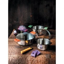 Casserole Mutine Ø 16 cm Manche Amovible Inox Cristel -Boutique GreenPan casserole mutine o 16 cm manche amovible inox cristel 3