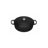 Cocotte en fonte Basse 30 cm Noir Mat Le Creuset Signature