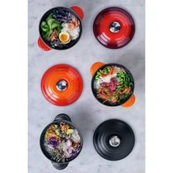 Cocotte en Fonte Every 18 cm Noir Mat Le Creuset -Boutique GreenPan cocotte en fonte every 18 cm noir mat le creuset 8