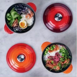 Cocotte en Fonte Every 18 cm Volcanique Le Creuset -Boutique GreenPan cocotte en fonte every 18 cm volcanique le creuset 2