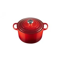 Cocotte en Fonte Haute 24 cm Cerise Le Creuset