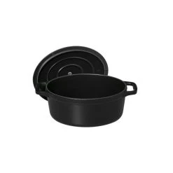 Cocotte en Fonte Ovale 17 cm Noir Mat Chasseur -Boutique GreenPan cocotte en fonte ovale 17 cm noir mat chasseur 2