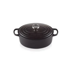 Cocotte en fonte Ovale 27 cm Noir Mat Le Creuset Signature