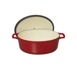 Cocotte en Fonte Ovale 27 cm Rouge Chasseur 8 Cocotte en Fonte Ovale 27 cm Rouge Chasseur -Boutique GreenPan cocotte en fonte ovale 27 cm rouge chasseur 1
