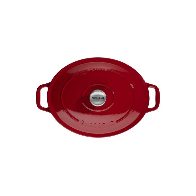 Cocotte en Fonte Ovale 27 cm Rouge Chasseur 1 Cocotte en Fonte Ovale 27 cm Rouge Chasseur