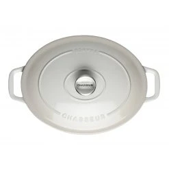 Cocotte en Fonte Ovale 29 cm Macadamia Chasseur