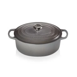 Cocotte en fonte Ovale 29 cm Mist Grey Le Creuset Signature