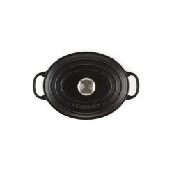 Cocotte en fonte Ovale 33 cm Noir mat Le Creuset Signature 8 Cocotte en fonte Ovale 33 cm Noir mat Le Creuset Signature -Boutique GreenPan cocotte en fonte ovale 33 cm noir mat le creuset signature 2