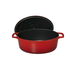 Cocotte en Fonte Ovale 35 cm Rubis Chasseur -Boutique GreenPan cocotte en fonte ovale 35 cm rubis chasseur 2
