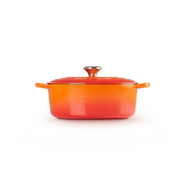Cocotte en fonte Ovale 35 cm Volcanique Le Creuset Signature 2 Cocotte en fonte Ovale 35 cm Volcanique Le Creuset Signature â Image 2