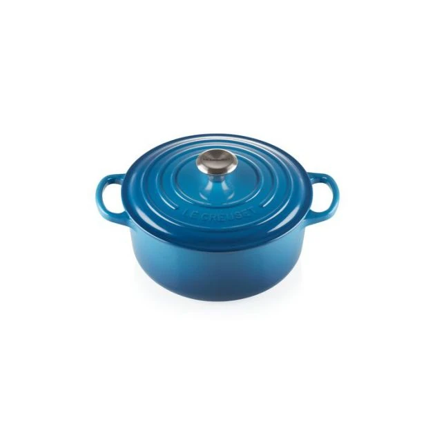 Cocotte en Fonte Ronde 18 cm Marseille Le Creuset Signature 1 Cocotte en Fonte Ronde 18 cm Marseille Le Creuset Signature