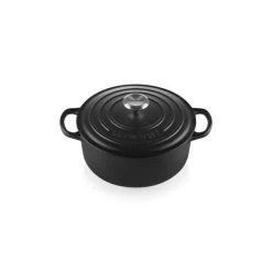 Cocotte en Fonte Ronde 18 cm Noir mat Le Creuset Signature