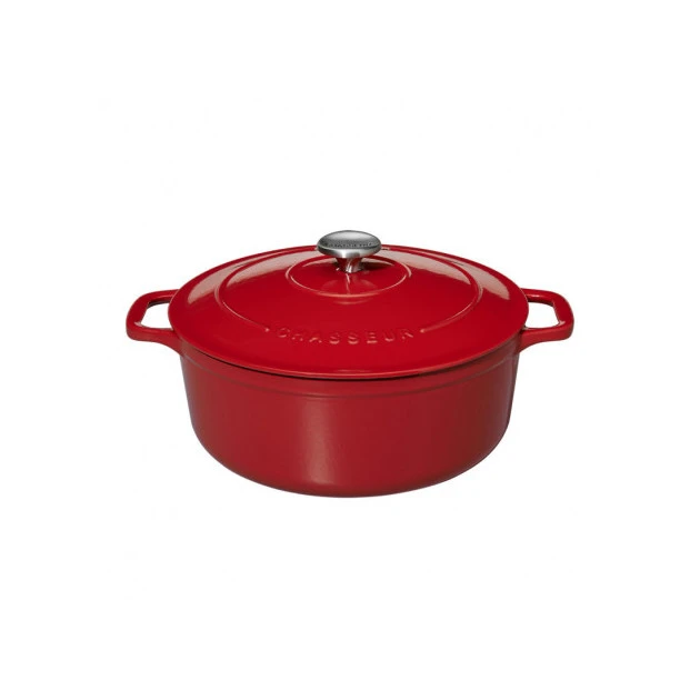 Cocotte en Fonte Ronde 18 cm Rouge Chasseur 2 Cocotte en Fonte Ronde 18 cm Rouge Chasseur â Image 2