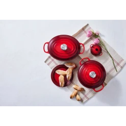 Cocotte en Fonte Ronde 20 cm Cerise Le Creuset Signature -Boutique GreenPan cocotte en fonte ronde 20 cm cerise le creuset signature 6