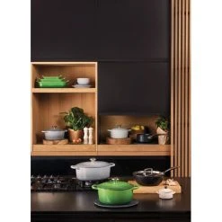 Cocotte en Fonte Ronde 20 cm Mist Grey Le Creuset Signature -Boutique GreenPan cocotte en fonte ronde 20 cm mist grey le creuset signature 4