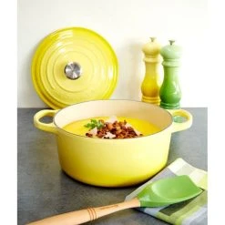 Cocotte en Fonte Ronde 20 cm Soleil Le Creuset Signature -Boutique GreenPan cocotte en fonte ronde 20 cm soleil le creuset signature 4