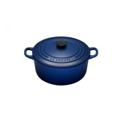 Cocotte en Fonte Ronde 22 cm "Tradition" Bleu Cobalt Le Creuset