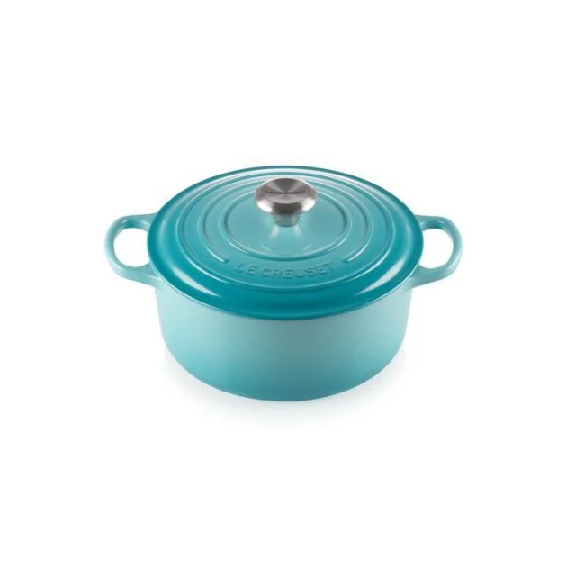 Cocotte en fonte Ronde 24 cm Caraïbes Le Creuset Signature 1 Cocotte en fonte Ronde 24 cm Caraïbes Le Creuset Signature