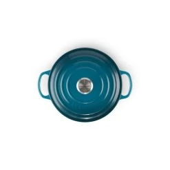 Cocotte en fonte Ronde 24 cm Deep Teal Le Creuset Signature -Boutique GreenPan cocotte en fonte ronde 24 cm deep teal le creuset signature 2