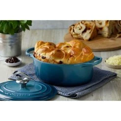 Cocotte en fonte Ronde 24 cm Deep Teal Le Creuset Signature -Boutique GreenPan cocotte en fonte ronde 24 cm deep teal le creuset signature 4