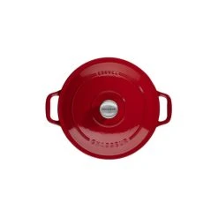 Cocotte en Fonte Ronde 24 cm Rouge Chasseur