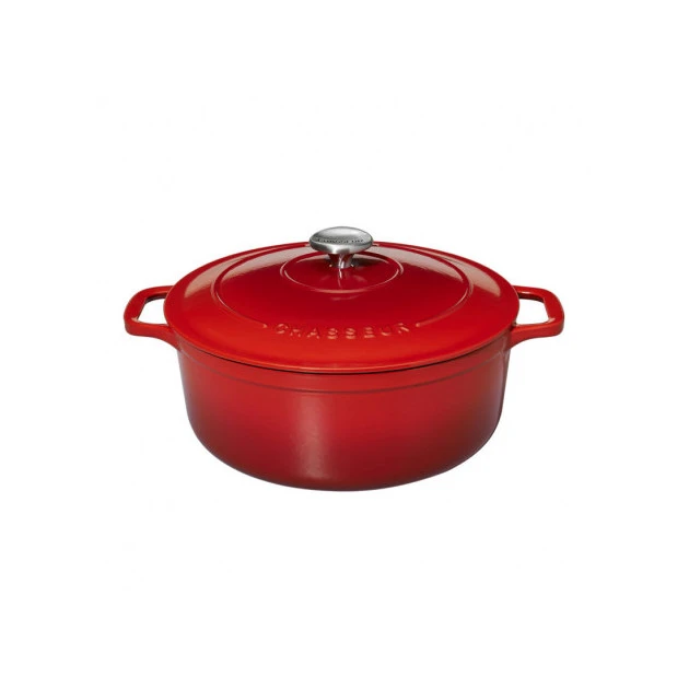 Cocotte en Fonte Ronde 26 cm Rubis Chasseur 2 Cocotte en Fonte Ronde 26 cm Rubis Chasseur â Image 2