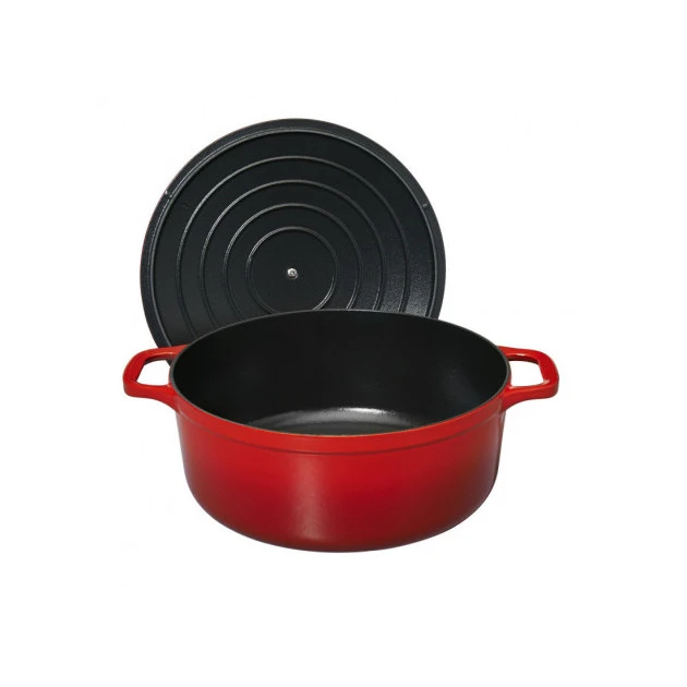Cocotte en Fonte Ronde 26 cm Rubis Chasseur 3 Cocotte en Fonte Ronde 26 cm Rubis Chasseur â Image 3