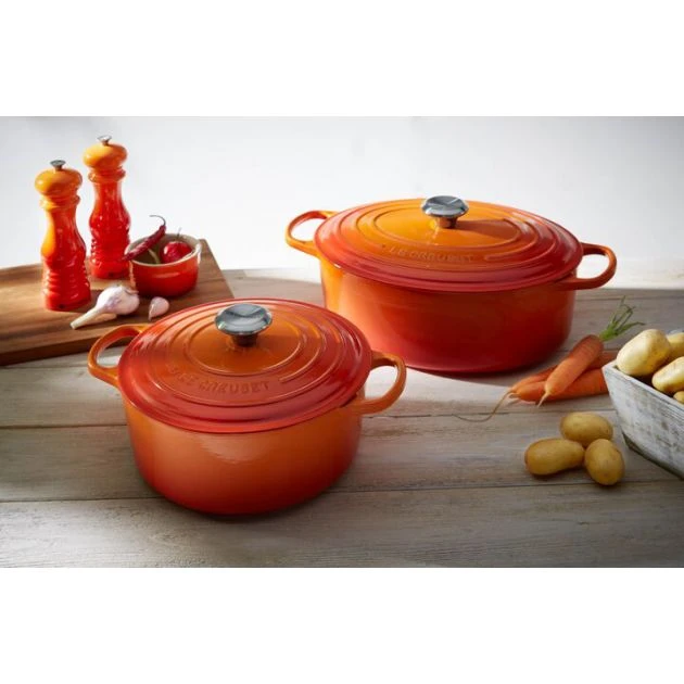 Cocotte en fonte Ronde 26 cm Volcanique Le Creuset Signature 6 Cocotte en fonte Ronde 26 cm Volcanique Le Creuset Signature – Image 6