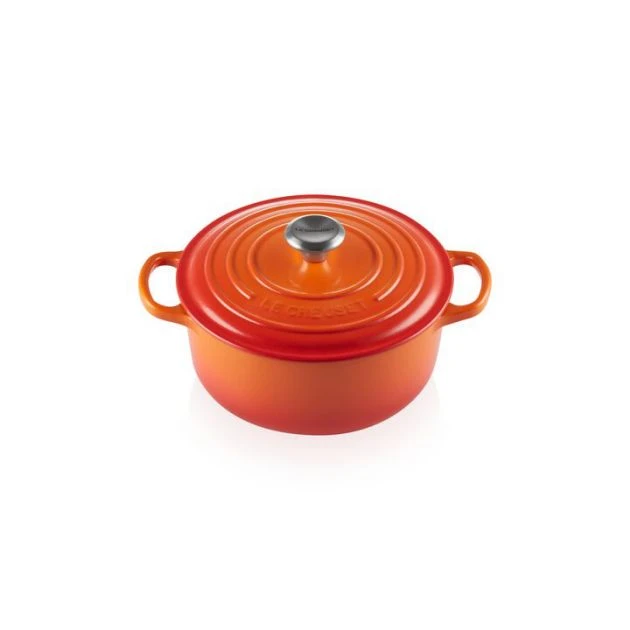 Cocotte en fonte Ronde 26 cm Volcanique Le Creuset Signature 1 Cocotte en fonte Ronde 26 cm Volcanique Le Creuset Signature