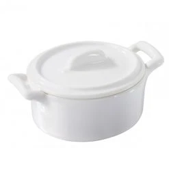 Cocotte Ovale Blanche 25cl Belle Cuisine Revol