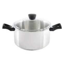 Faitout en Inox avec Couvercle 24 cm 5,7 L Expert Touch Pyrex
