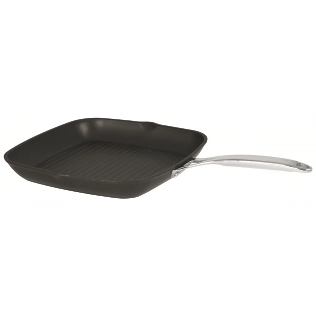 Grill Carré Castel'Pro 28 cm Poignée Fixe Ultralu Cristel 2 Grill Carré Castel'Pro 28 cm Poignée Fixe Ultralu Cristel – Image 2