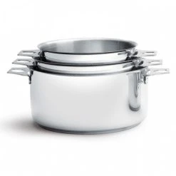 Lot de 3 Casseroles Twisty 16, 18 et 20 cm