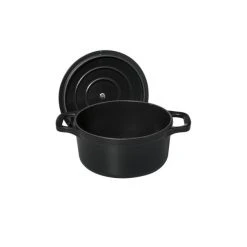 Mini Cocotte en Fonte Ronde 12 cm Noir Mat Chasseur -Boutique GreenPan mini cocotte en fonte ronde 12 cm noir mat chasseur 2