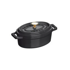 Mini Cocotte ovale 11 cm Staub fonte Noir