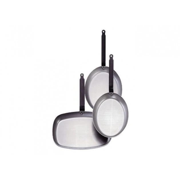 Poêle à Poisson Carbone Plus 36 cm, Ovale, De Buyer, Tôle Acier 2 Poêle à Poisson Carbone Plus 36 cm, Ovale, De Buyer, Tôle Acier – Image 2