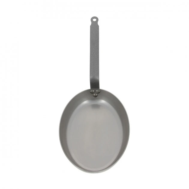 Poêle à Poisson Carbone Plus 36 cm, Ovale, De Buyer, Tôle Acier 1 Poêle à Poisson Carbone Plus 36 cm, Ovale, De Buyer, Tôle Acier