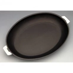 Poêle Mutine Ovale Ø 35 cm Manche Amovible Anti-Adhésive Inox Cristel