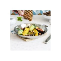 Poêle Ø 22 cm Strate Amovible Inox Cristel -Boutique GreenPan poele o 22 cm strate amovible inox cristel 2