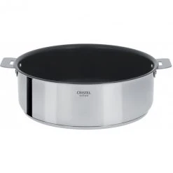 Sauteuse Casteline Ø 24 cm Manche Amovible Anti-Adhésive Inox Cristel