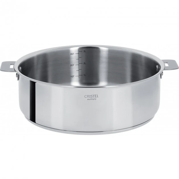 Sauteuse Casteline Ø 24 cm Manche Amovible Inox Cristel 1 Sauteuse Casteline Ø 24 cm Manche Amovible Inox Cristel