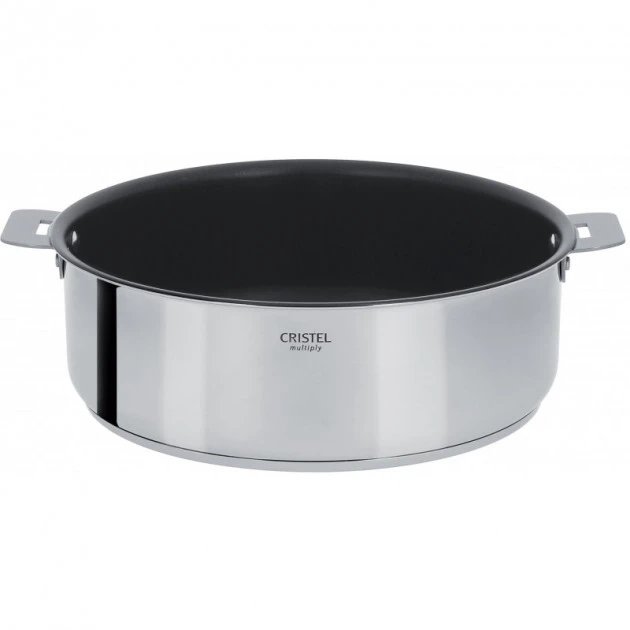 Sauteuse Casteline Ø 26 cm Manche Amovible Anti-Adhésive Inox Cristel 1 Sauteuse Casteline Ø 26 cm Manche Amovible Anti-Adhésive Inox Cristel