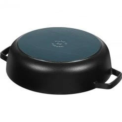 Sauteuse en Fonte Chistera 24 cm Noir Staub -Boutique GreenPan sauteuse en fonte chistera 24 cm noir staub 3