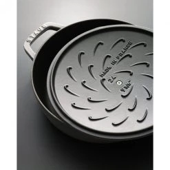 Sauteuse en Fonte Chistera 24 cm Noir Staub -Boutique GreenPan sauteuse en fonte chistera 24 cm noir staub 5