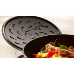 Sauteuse en Fonte Chistera 28 cm Noir Staub -Boutique GreenPan sauteuse en fonte chistera 28 cm noir staub 6