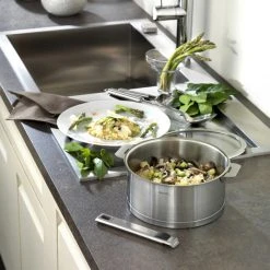 Série de 3 Casseroles Strate Amovible Inox Cristel -Boutique GreenPan serie de 3 casseroles strate amovible inox cristel 2