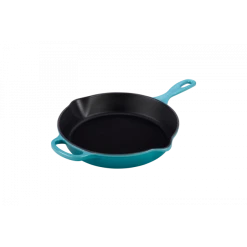 Skillet Rond Profond 26cm en Fonte Bleu Caraïbes Le Creuset