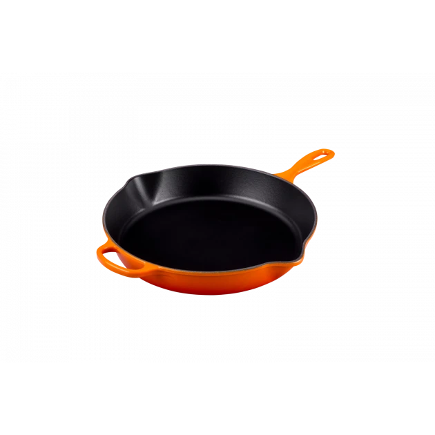 Skillet Rond Profond 26cm en Fonte Volcanique Le Creuset 1 Skillet Rond Profond 26cm en Fonte Volcanique Le Creuset