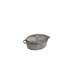 STAUB Cocotte Fonte Ovale 15 cm Gris Graphite 0,6 L